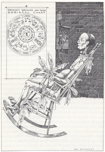 Guy Davenport's illustration of Samuel Beckett's character Murphy
