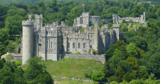 Arundel Castle from the air