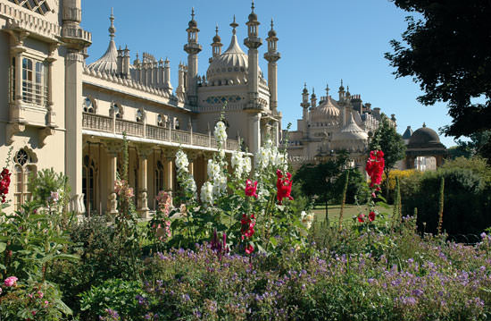 The west gardens of Brighton's Royal Pavilion
