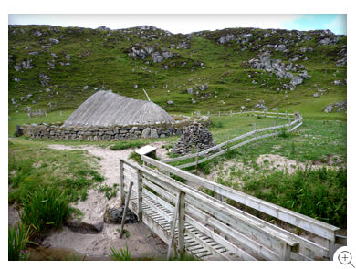 8/12 The iron age house at Bostadh Bay, Great Bernera, the Isle of Lewis (2012) 