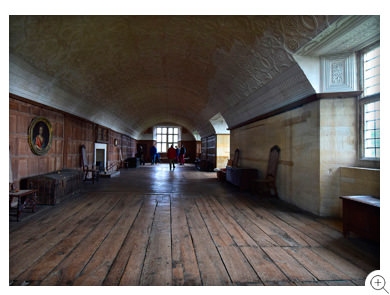 11/18 Chastleton's breath-taking Long Gallery, the longest surviving barrel-vaulted ceiling of its period in England