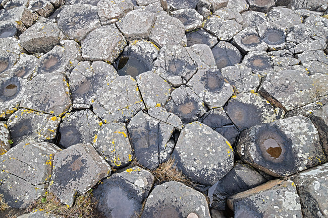Basalt hexagons of the Giant's Causeway