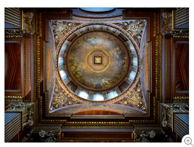 6/10 The vestibule ceiling of the Old Royal Naval College's Painted Hall