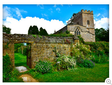 17/18 Walking from Chastleton's forecourt through to the parish church of St Mary the Virgin