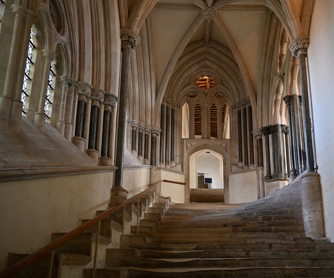 3/7 The Chapter House steps at Wells Cathedral (1286 - 1460)